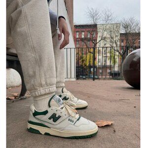New Balance 550 Aimé Leon Dore Sneaker Shoes White Green BB550ALD Womens 8
